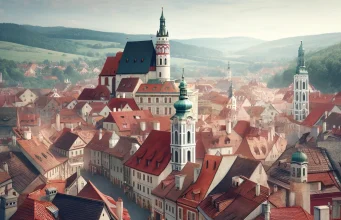 Český Krumlov’s Rooftop Views