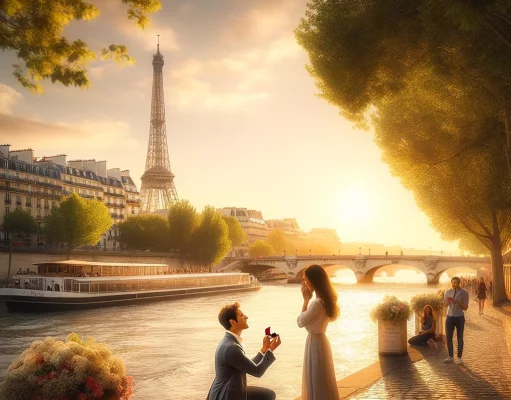 Seine River Proposals: Perfect Spots Along the Seine River for a Picturesque Proposal with River Views